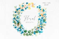 Floral Wreath png, Leaf wreath,floral frame clipart PNG Product Image 1