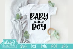 Cute Baby SVG - Baby Boy - Newborn SVG Product Image 1