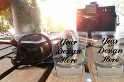 Shot Glass Transparent Glass Mockups - 3|PNG|PSD Product Image 2