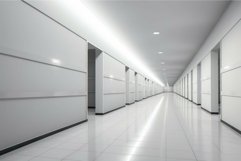 Modern office hallway with bright lighting Product Image 1