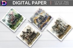Abandoned House Digital Paper Product Image 1