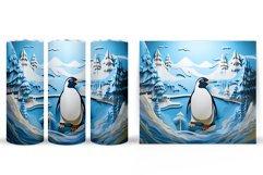 Penguin Tumbler Sublimation. Paper Penguin Tumbler Design Product Image 2