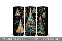 Christmas Tree Tumbler Wrap Sublimation Product Image 1