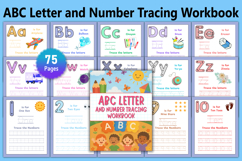 ABC Letter and Number Tracing Workbook Product Image 1
