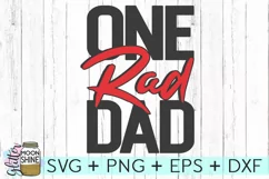 One Rad Dad SVG DXF PNG EPS Cutting Files Product Image 2