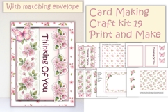 Summer Apple Blossom Card Making Kit 19 with matching en Product Image 1