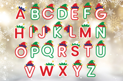 Christmas Elf alphabet A-Z svg, 3d layered decoration Product Image 2
