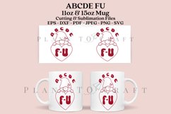 abcde fu funny valentine coffee glass wrap svg glass mug svg presized for 11oz and 15oz glass ready to cut and sublimation files
