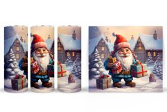 Christmas Gnome Tumbler Design. Winter Gnome Tumbler Wrap Product Image 2