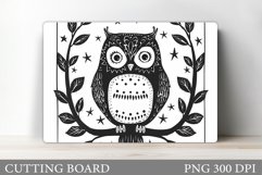 Owl Cutting Board Design. Owl Kitchen Cutting Board Product Image 1