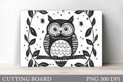 Cute Owl Cutting Board. Owl Kitchen Cutting Board Product Image 1