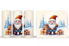Christmas Gnome Tumbler. Winter Gnome Tumbler Sublimation Product Image 2