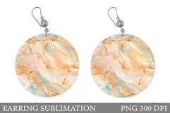 Alcohol Ink Earring Design. Abstract Texture Earring Product Image 1