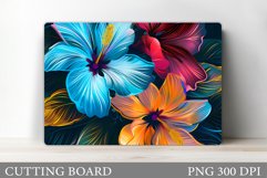 Flowers Cutting Board. Floral Cutting Board Design Product Image 1