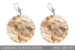 Alcohol Ink Earring Design. Abstract Texture Earring Product Image 1