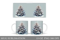 Christmas Tree Mug Design. Christmas Tree Mug Sublimation Product Image 1