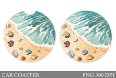 Sea Car Coaster Sublimation. Sea Sublimation Product Image 1