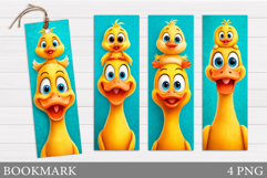 Cute Goose Bookmark Design. Cute Goose Sublimation Product Image 1