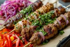 Savory Assorted lula kebab. Generate Ai Product Image 1