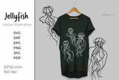 Jellyfish SVG. Jelly fish. Ocean svg. Under the sea Product Image 1