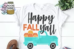 Happy Fall Y'all SVG DXF PNG EPS Cutting Files Product Image 2