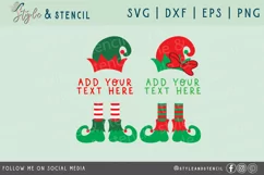 Christmas Elf Hat and Legs SVG - PNG, DXF, EPS, SVG, Cut Product Image 2