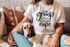 Funny Introvert SVG - A Big Group Of People Is A Nope Product Image 3