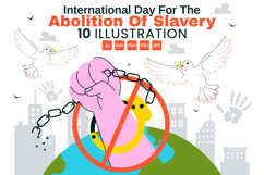 10 Day for the Abolition of Slavery Illustration Product Image 1