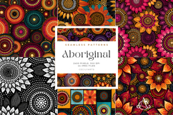 Aboriginal Dot Art Seamless Patterns Product Image 1