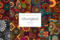 Aboriginal Dot Art Seamless Patterns Product Image 3