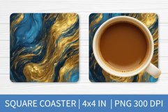 Alcohol Watercolor PNG | Square Coaster Sublimation Design Product Image 1