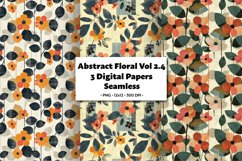 Abstract Florals Vol 2.4 , 3 PNG Seamless Patterns Product Image 1