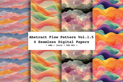 Abstract Flow Seamless Pattern Vol.1.5 - 4 PNG Product Image 1