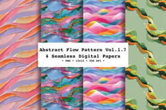 Abstract Flow Seamless Pattern Vol.1.7 - 4 PNG Product Image 1