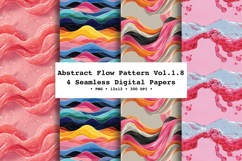 Abstract Flow Seamless Pattern Vol.1.8 - 4 PNG Product Image 1