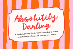 Absolutely Darling Bold Script Font Handwritten Retro Vibes Product Image 1