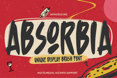 Absorbia - Unique Display Brush Font Product Image 1