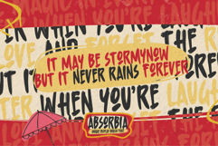 Absorbia - Unique Display Brush Font Product Image 5