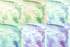 Abstract Beach Watercolor Digital Papers Glitter Background Product Image 2