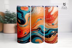 Abstrack Organic Liquid Ilustration 3D Tumbler Wrap Product Image 7