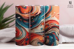 Abstrack Organic Liquid Ilustration 3D Tumbler Wrap Product Image 8