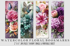 Floral Bookmarks, Feminine Bookmarks, Pretty Bookmarks, s1 Product Image 1