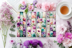 Floral Bookmarks, Feminine Bookmarks, Pretty Bookmarks, s16 Product Image 2