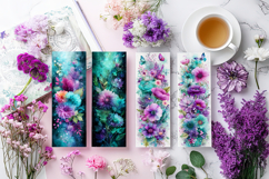 Floral Bookmarks, Feminine Bookmarks, Pretty Bookmarks, s5 Product Image 2