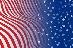 Abstract American Flag Waves curved stripes Backgrounds Product Image 2