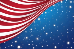 Abstract American Flag Waves curved stripes Backgrounds Product Image 3