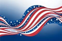 Abstract American Flag Waves curved stripes Backgrounds Product Image 4