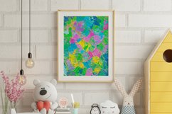 Colorful Abstract Printable Wall Art, Textured Background Product Image 1