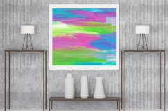 Abstract Colorful Wall Art Printable Download, Brush Strokes Product Image 1