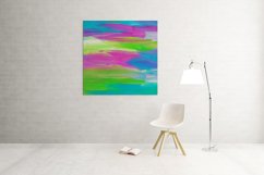 Abstract Colorful Wall Art Printable Download, Brush Strokes Product Image 4